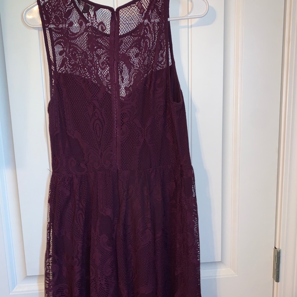 Purple lace dress